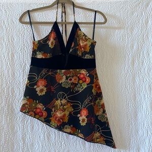 Forever 21 Asymmetrical V-Neck Halter Top